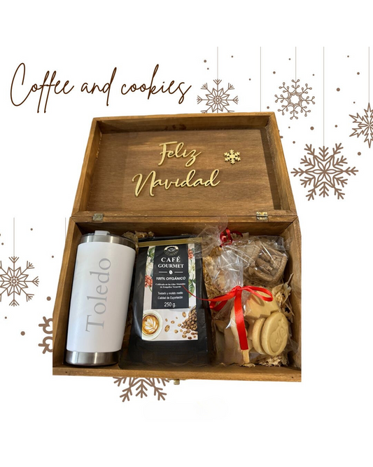 Caja Navideña "Coffee and cookies"